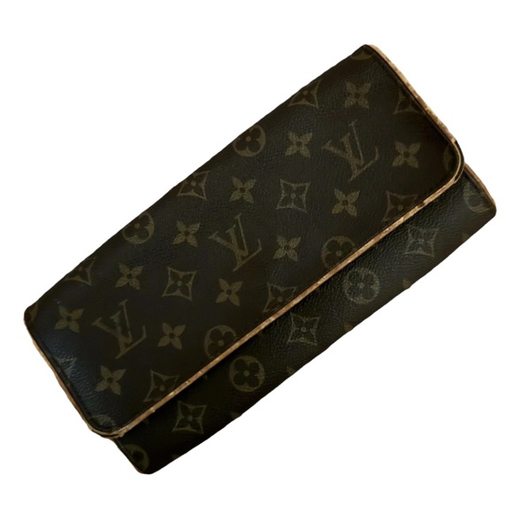 Louis Vuitton Handbags - Louis Vuitton AUTHENTIC Vintage 2000 Monogram Pochette Twin GM 2-Way Clutch Bag